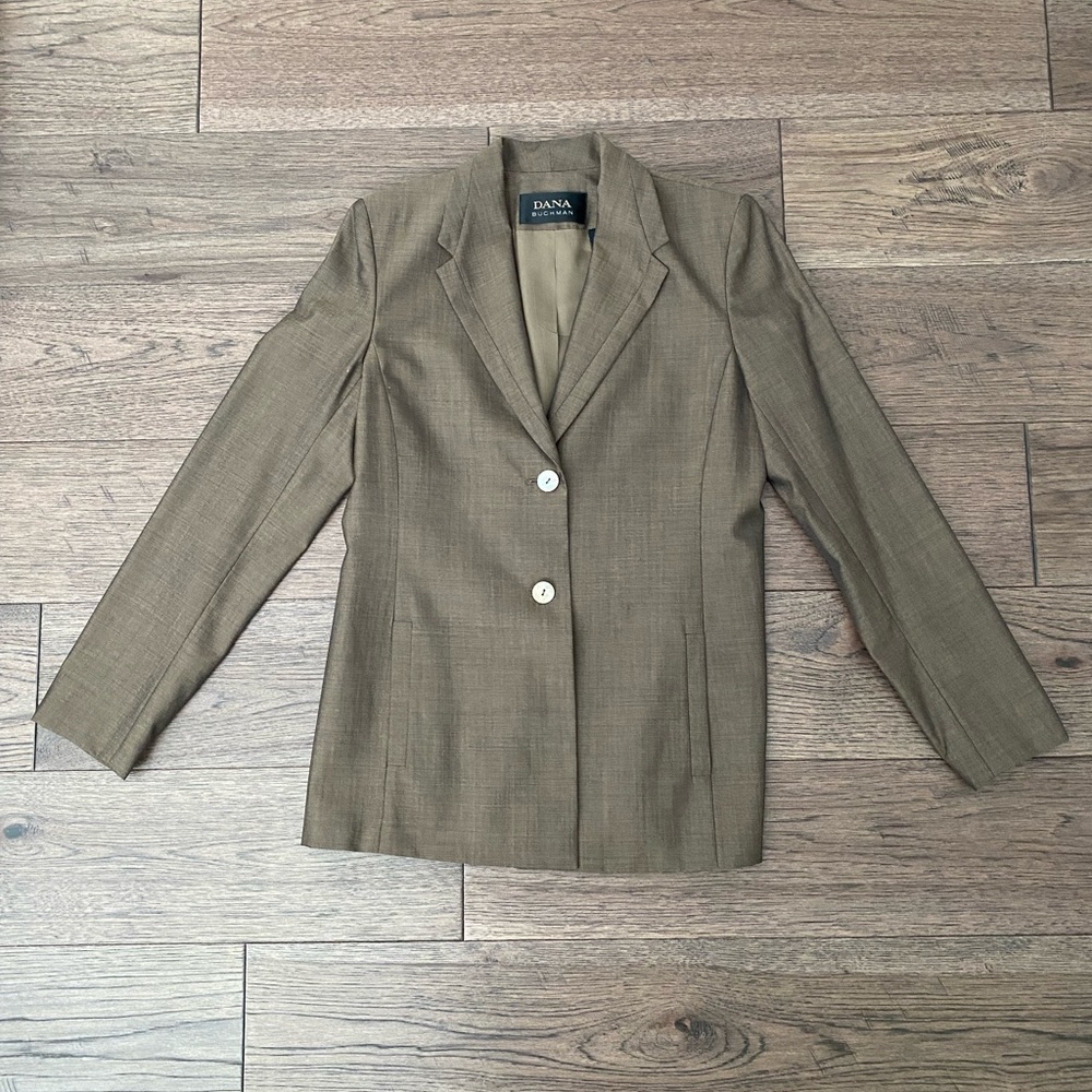 VTG DANA BUSHMAN WOOL BLEND BROWN Woman’s Blazer